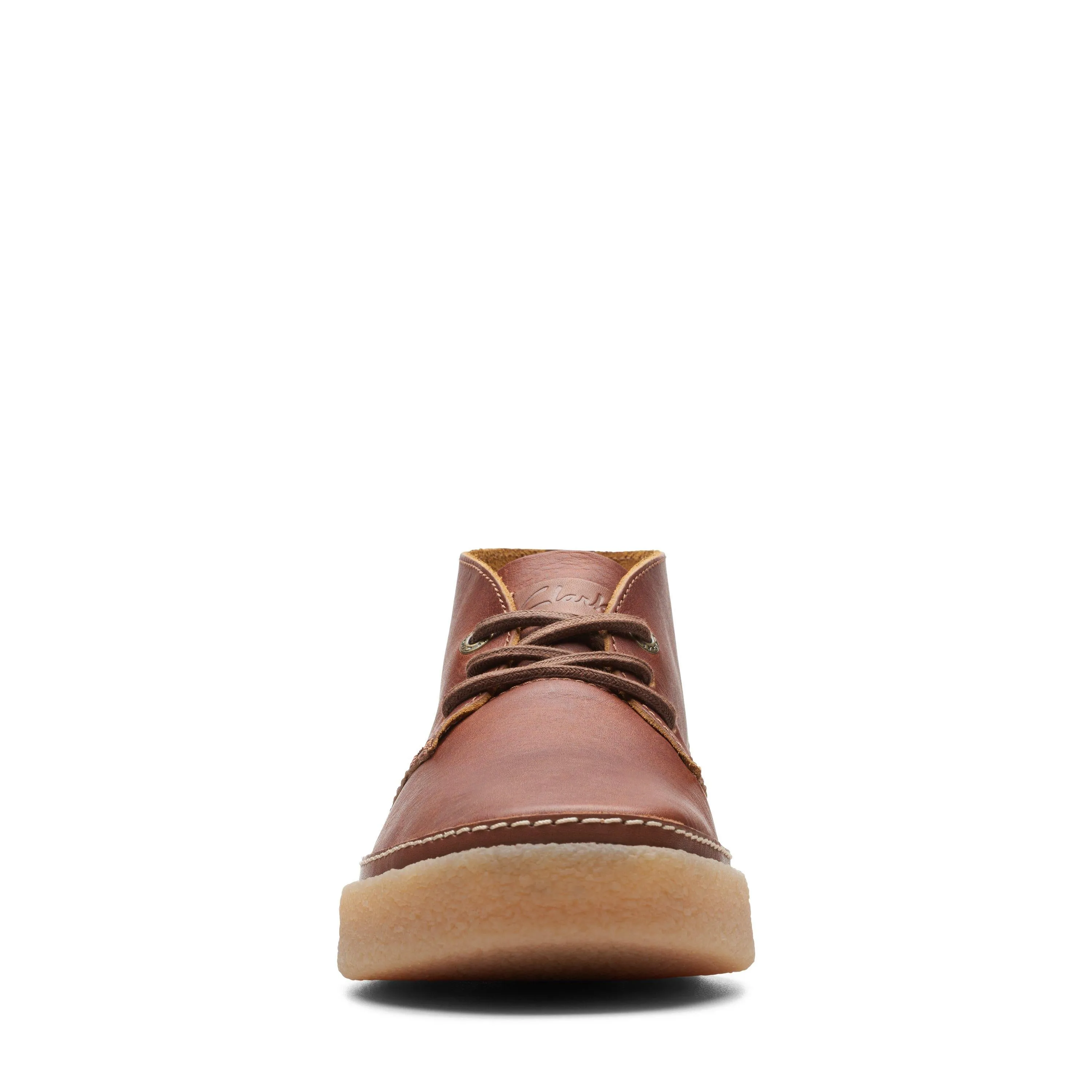 Clarks Oakpark Mid in Brown Leather