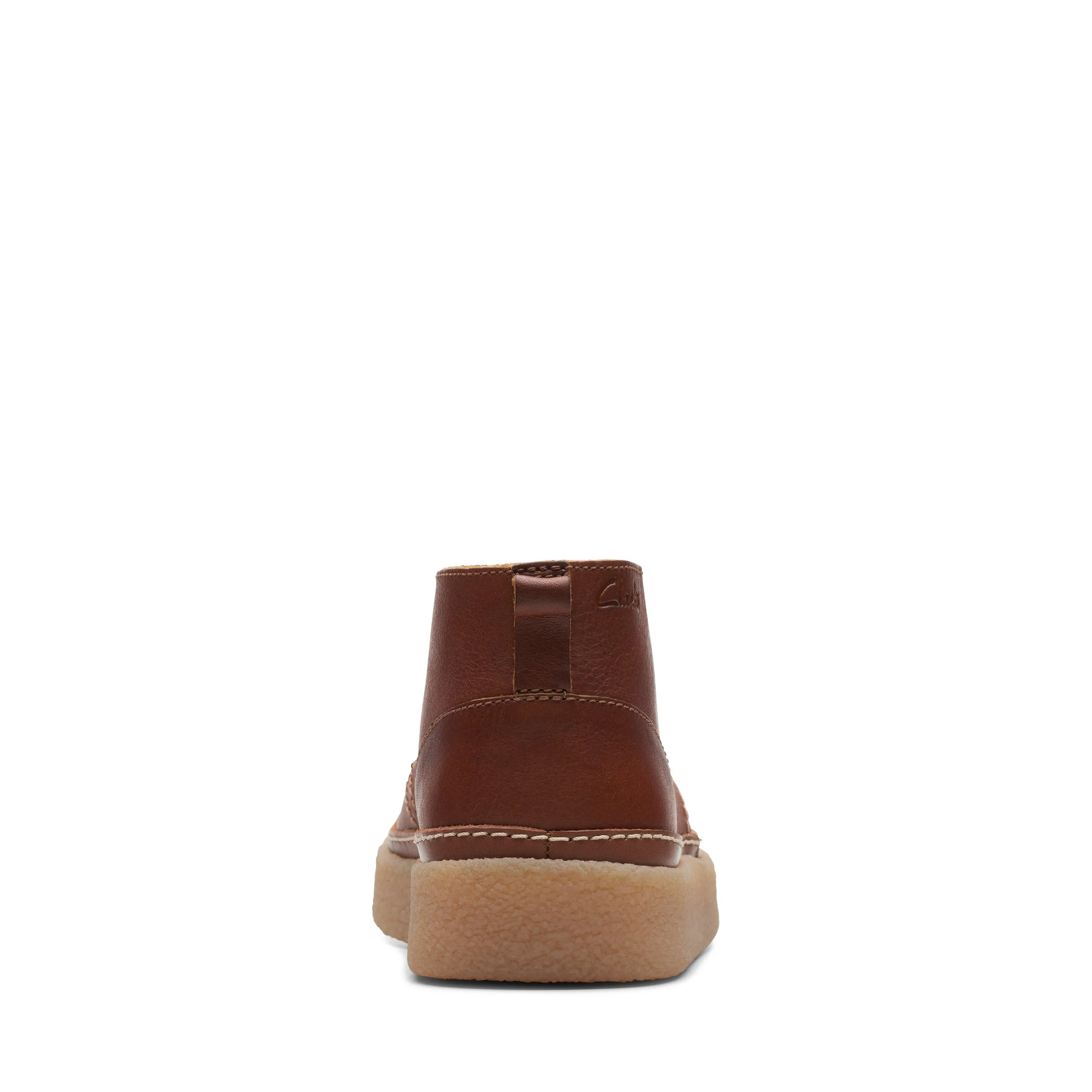 Clarks Oakpark Mid in Brown Leather