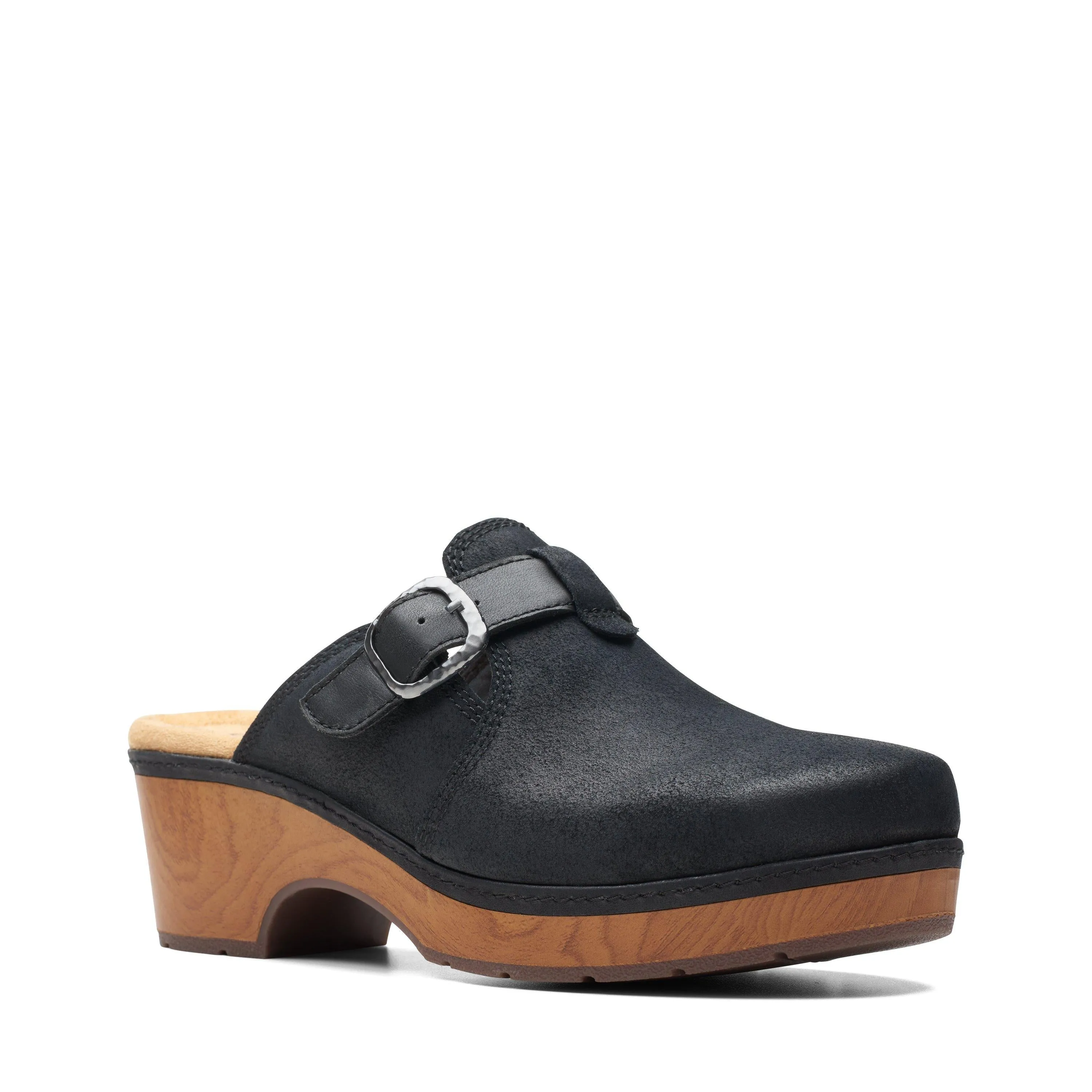 Clarks Paizlee Nora in Black Suede