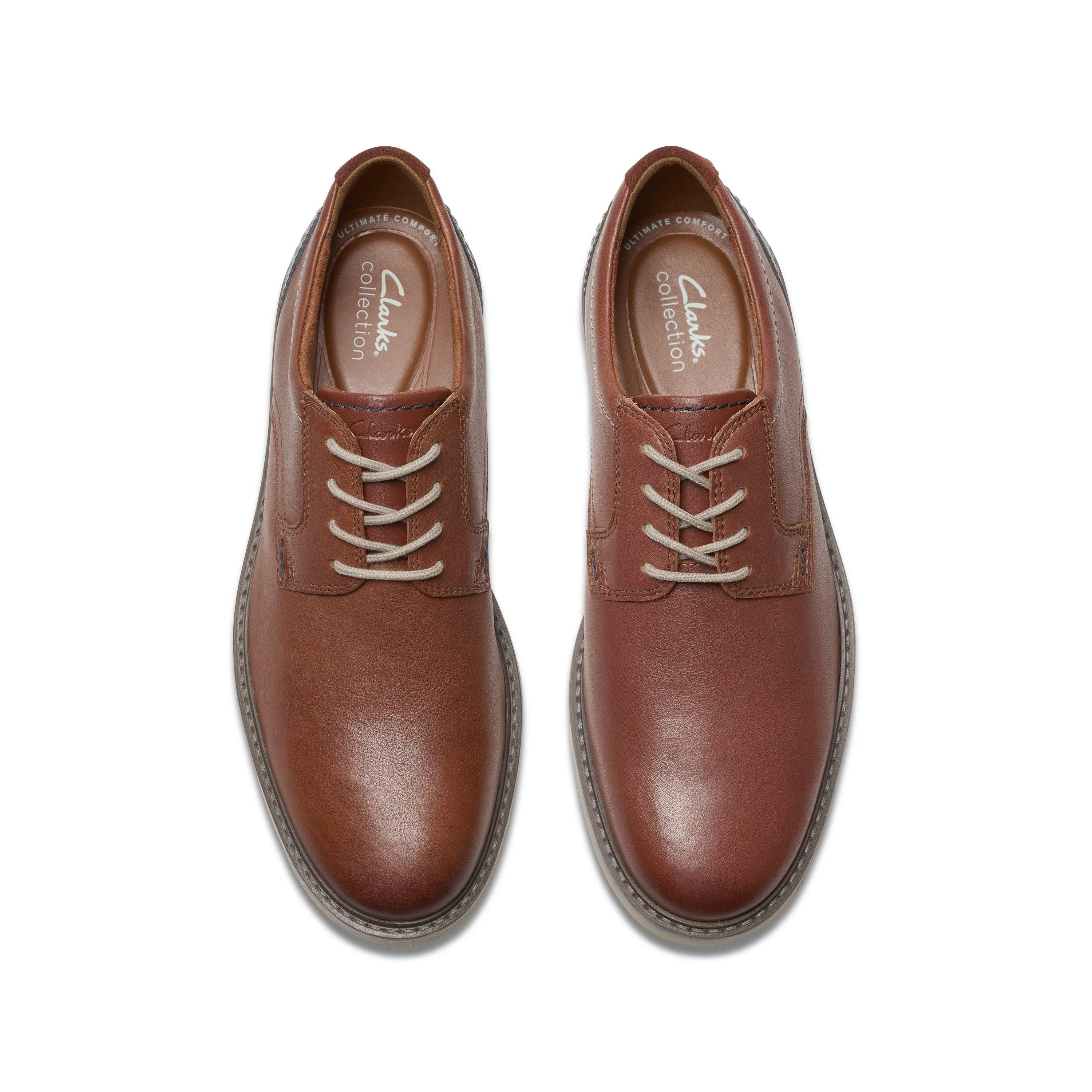 Clarks Radcliff Low in Brown Leather