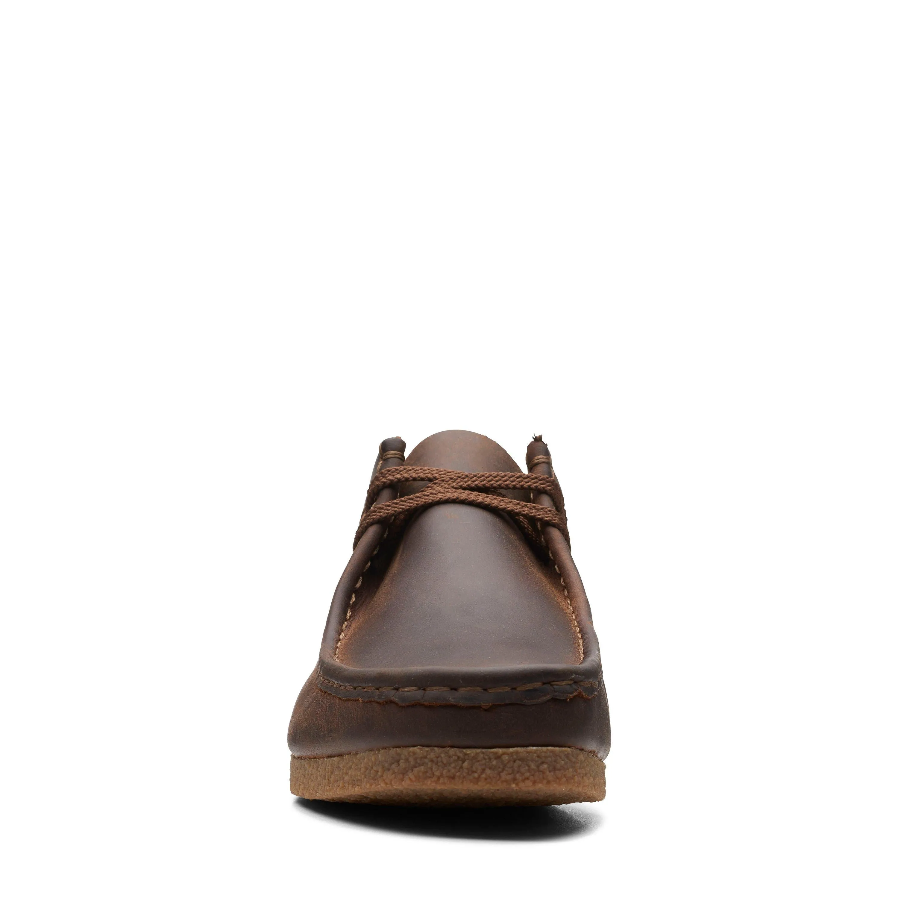 Clarks Shacre II Run in Brown Leather