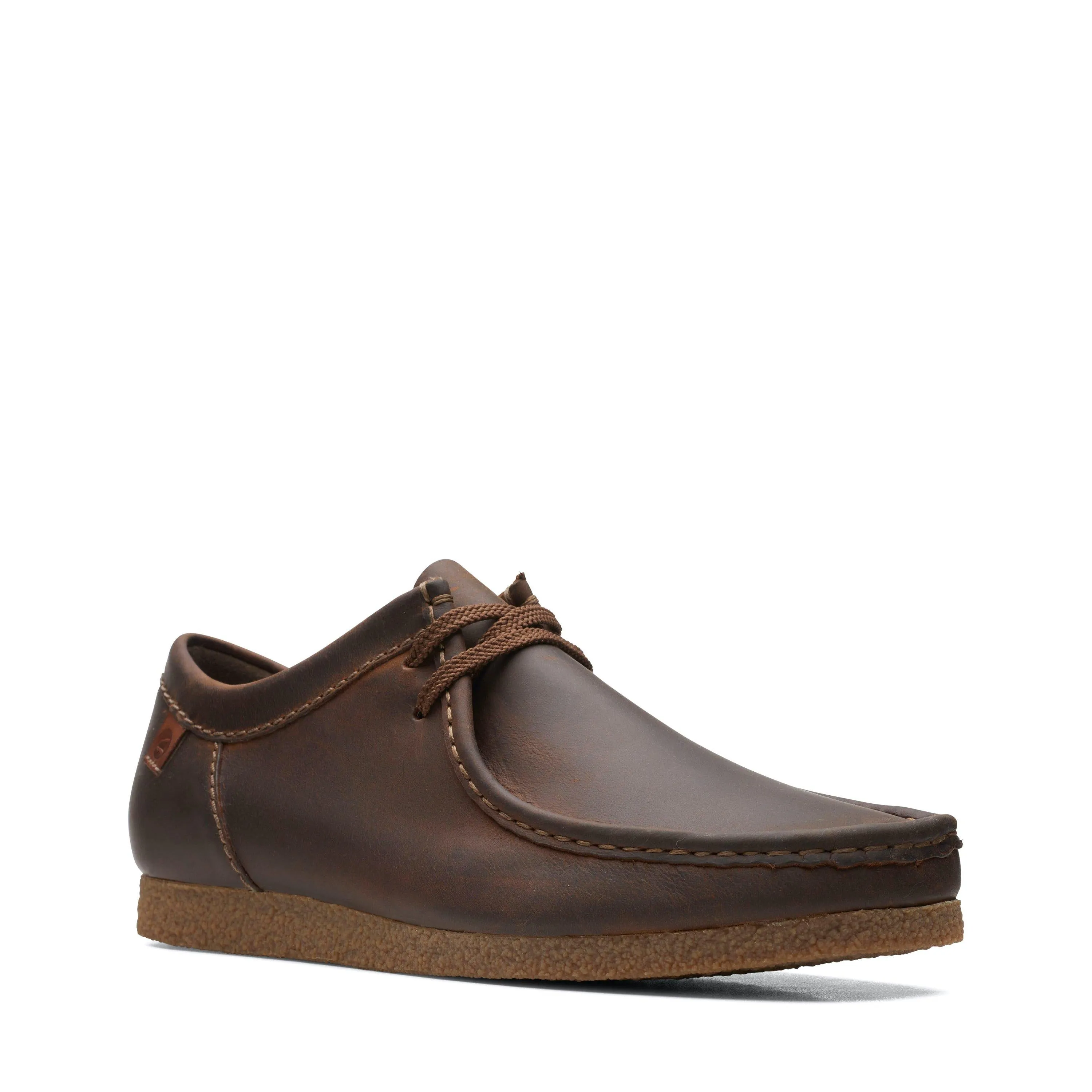 Clarks Shacre II Run in Brown Leather