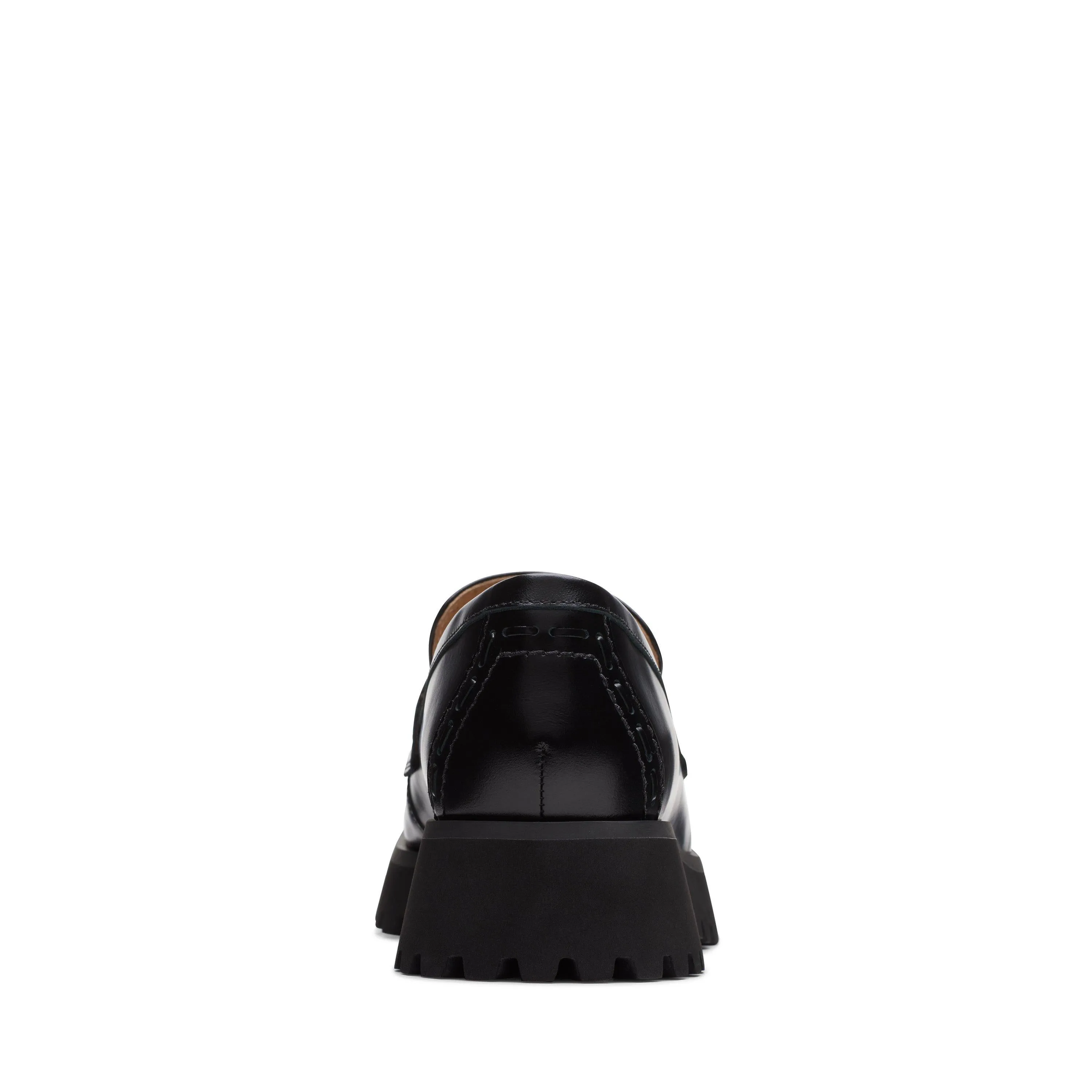 Clarks Stayso Edge in Black Leather