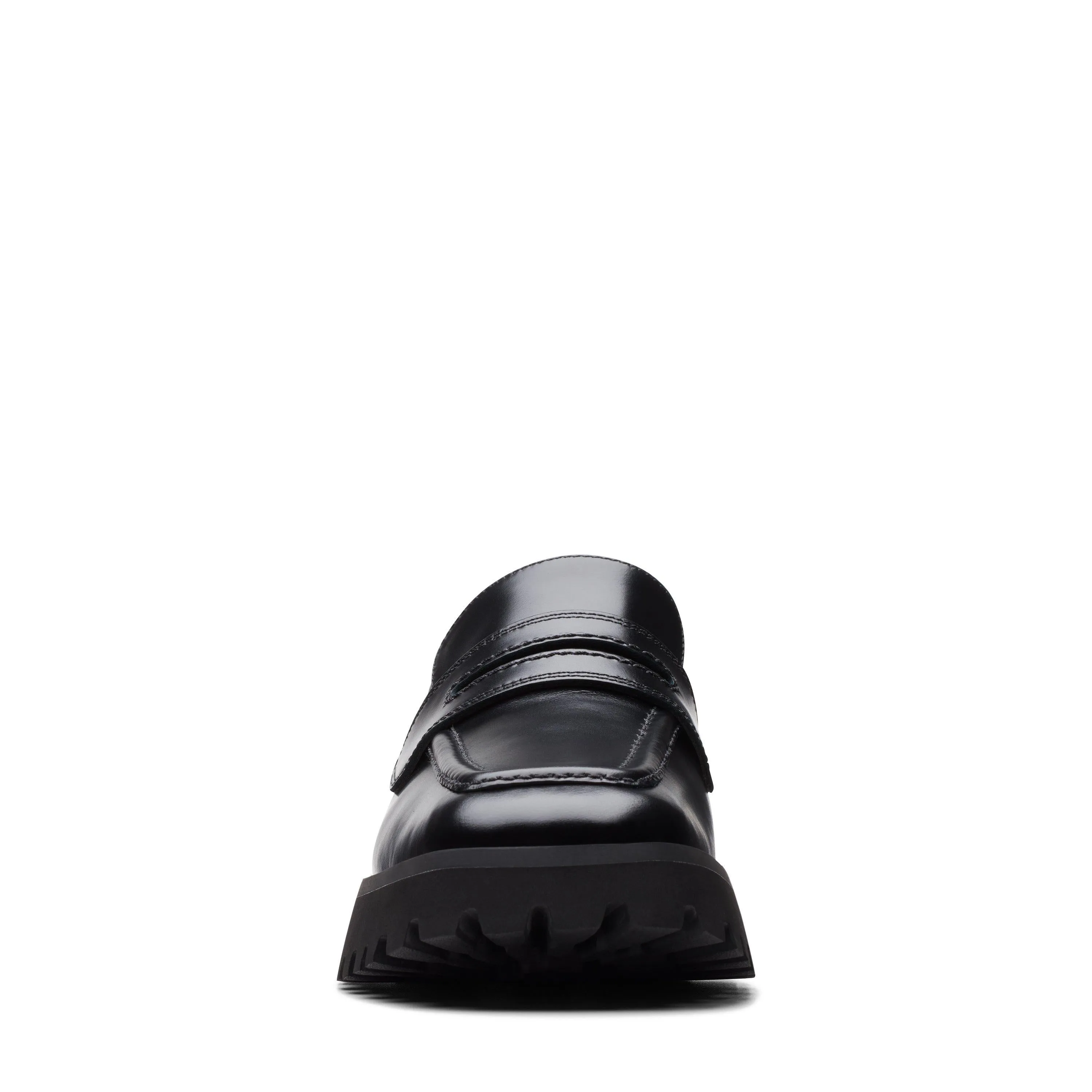 Clarks Stayso Edge in Black Leather