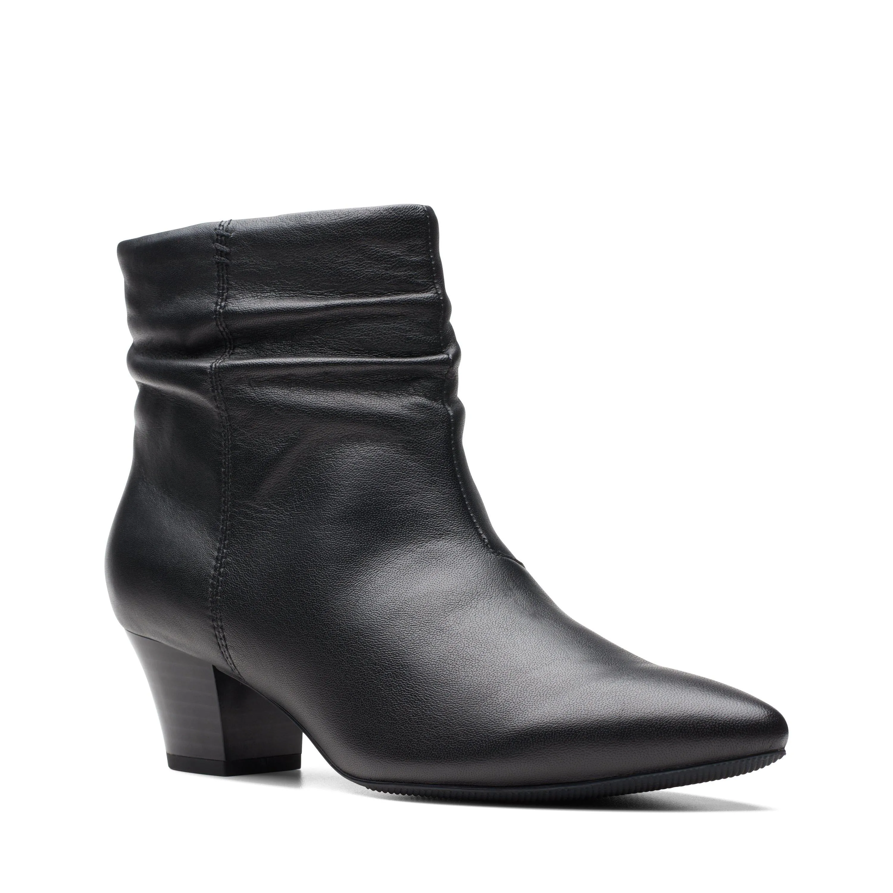 Clarks Teresa Skip in Black Leather