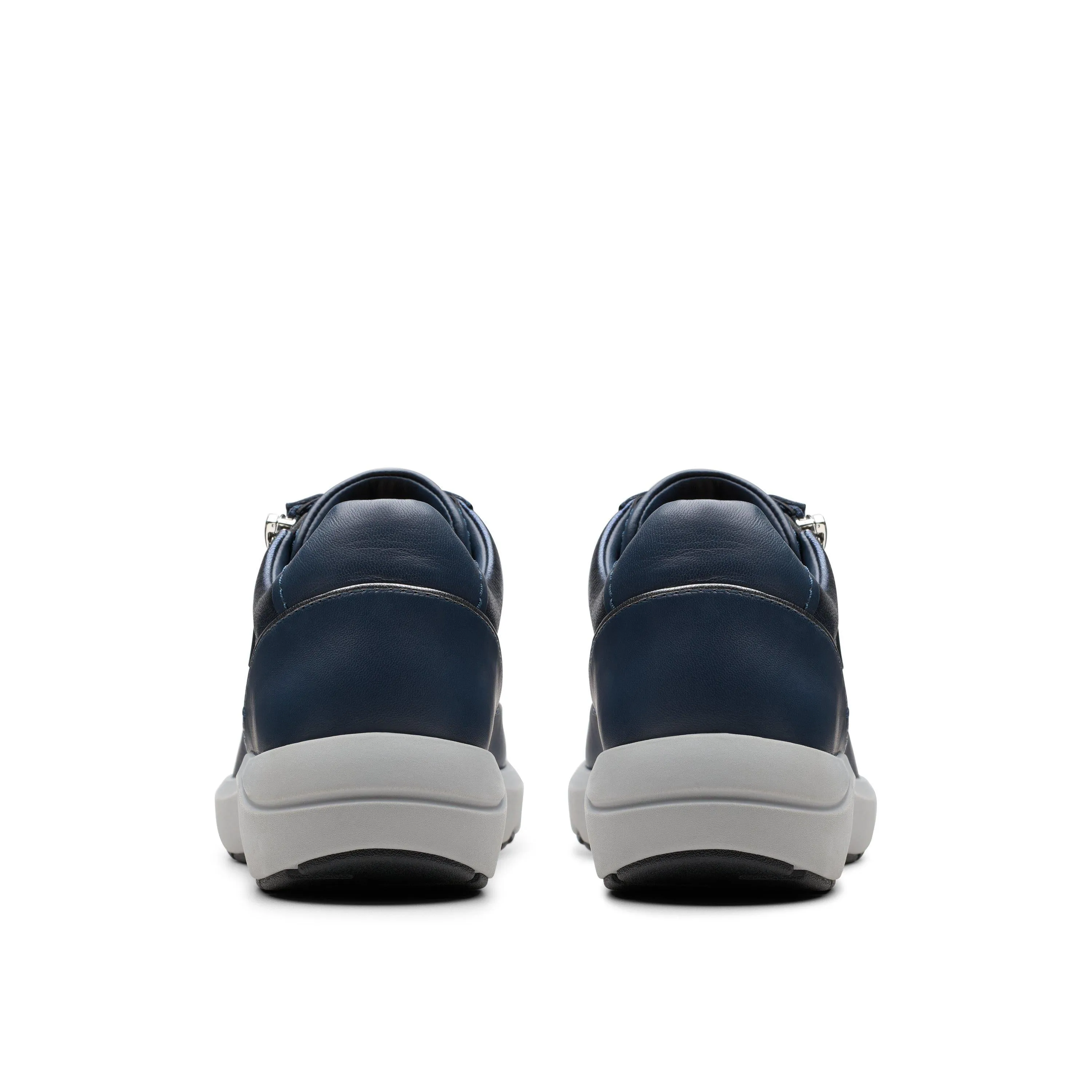 Clarks Tivoli Zip in Blue Leather