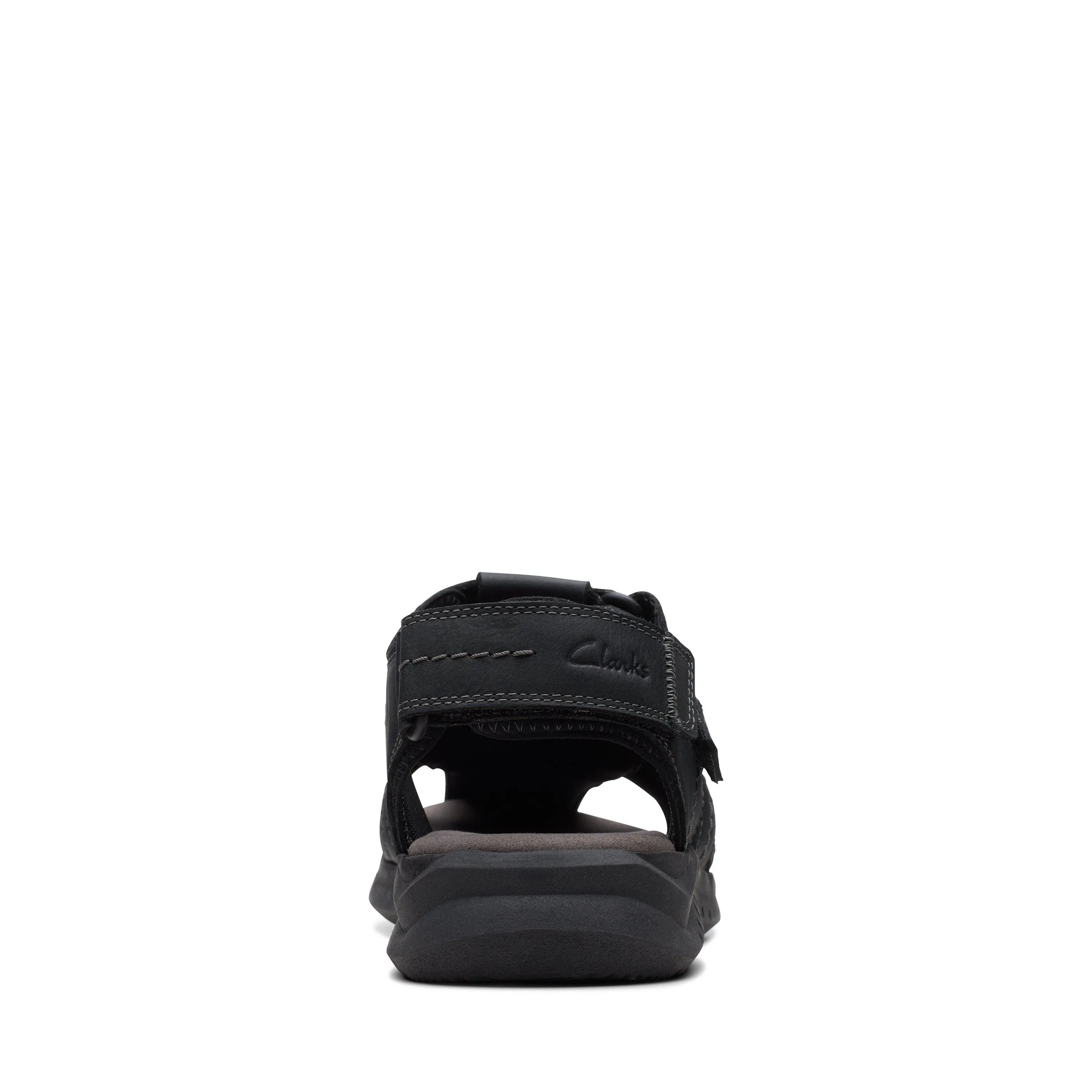 Clarks Walkford Fish in Black Leather