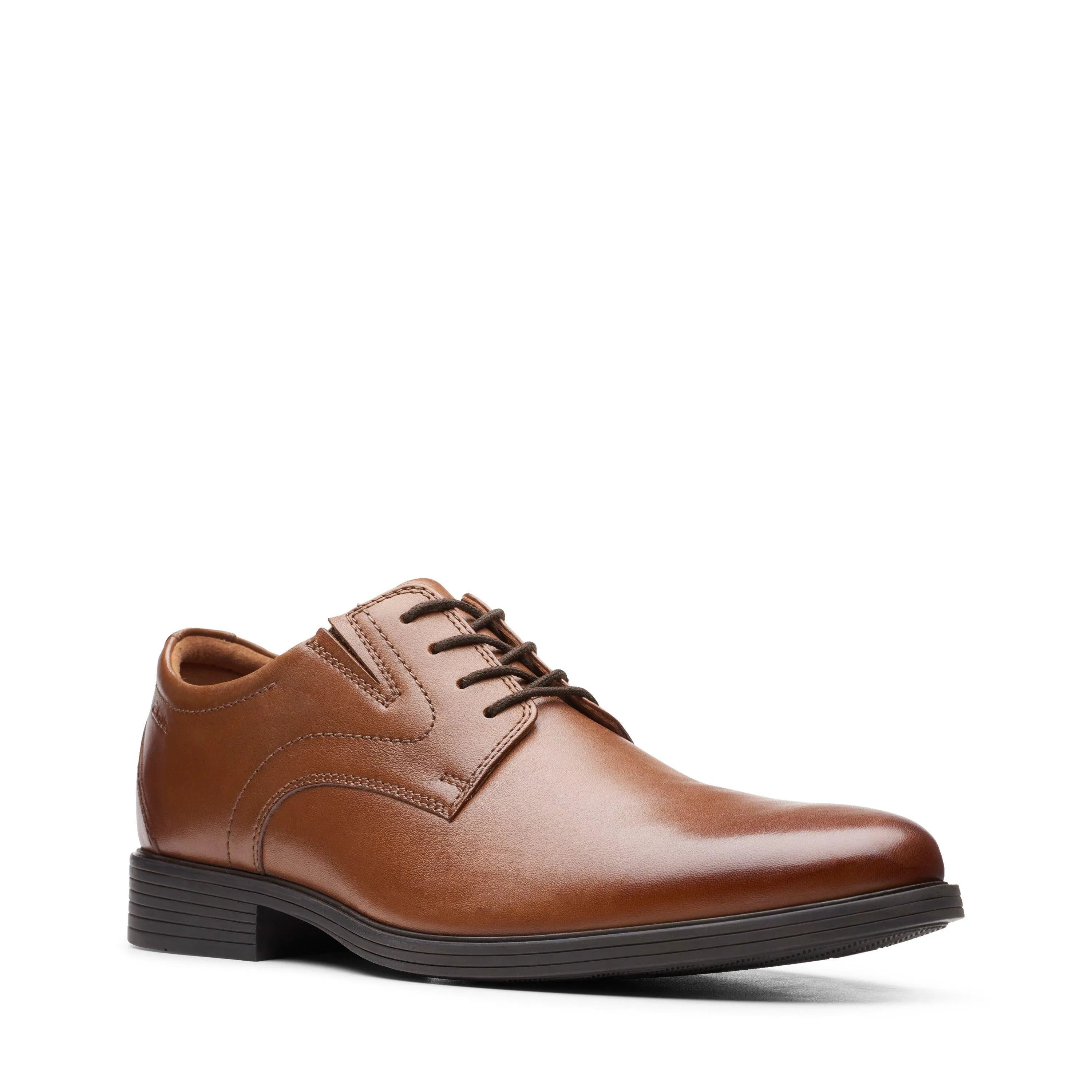 Clarks Whiddon Plain in Brown Leather
