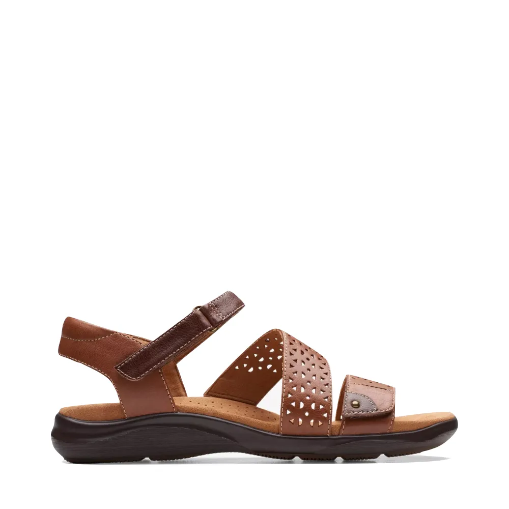 Clarks Women's Kitly Way Strap Sandal in Tan
