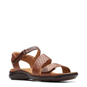 Clarks Women's Kitly Way Strap Sandal in Tan
