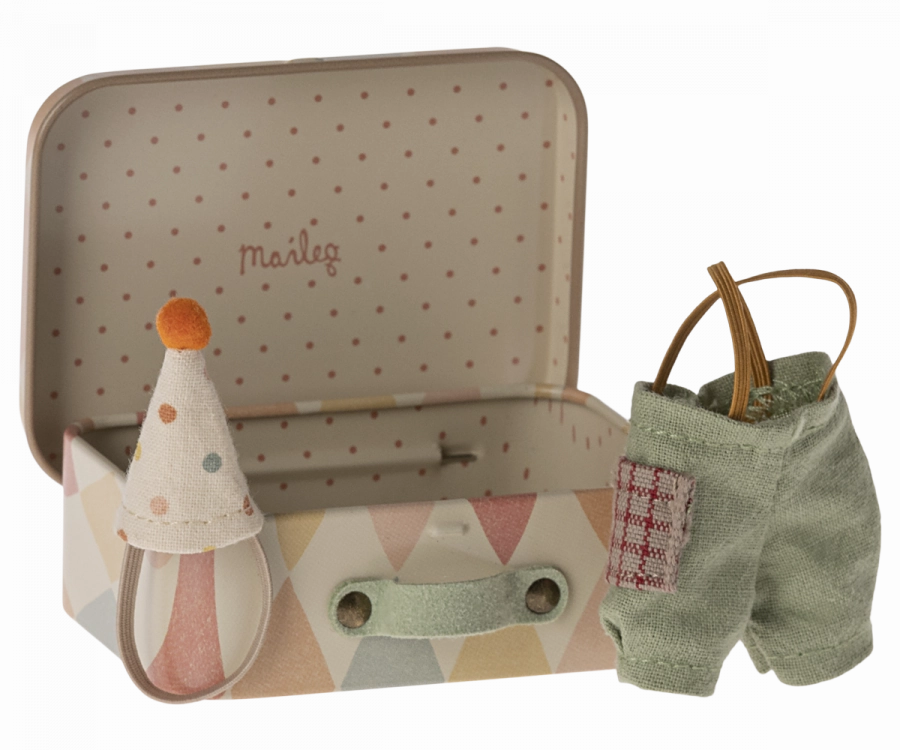 Clothes For Mouse - Clown Clothes In Suitcase
