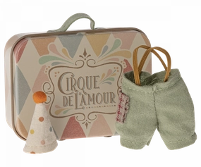 Clothes For Mouse - Clown Clothes In Suitcase