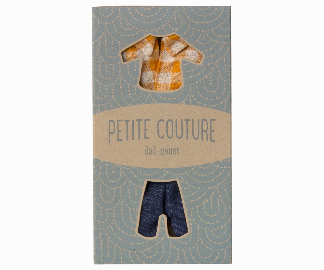 Clothes For Mouse - Yellow Checked Shirt And Pants