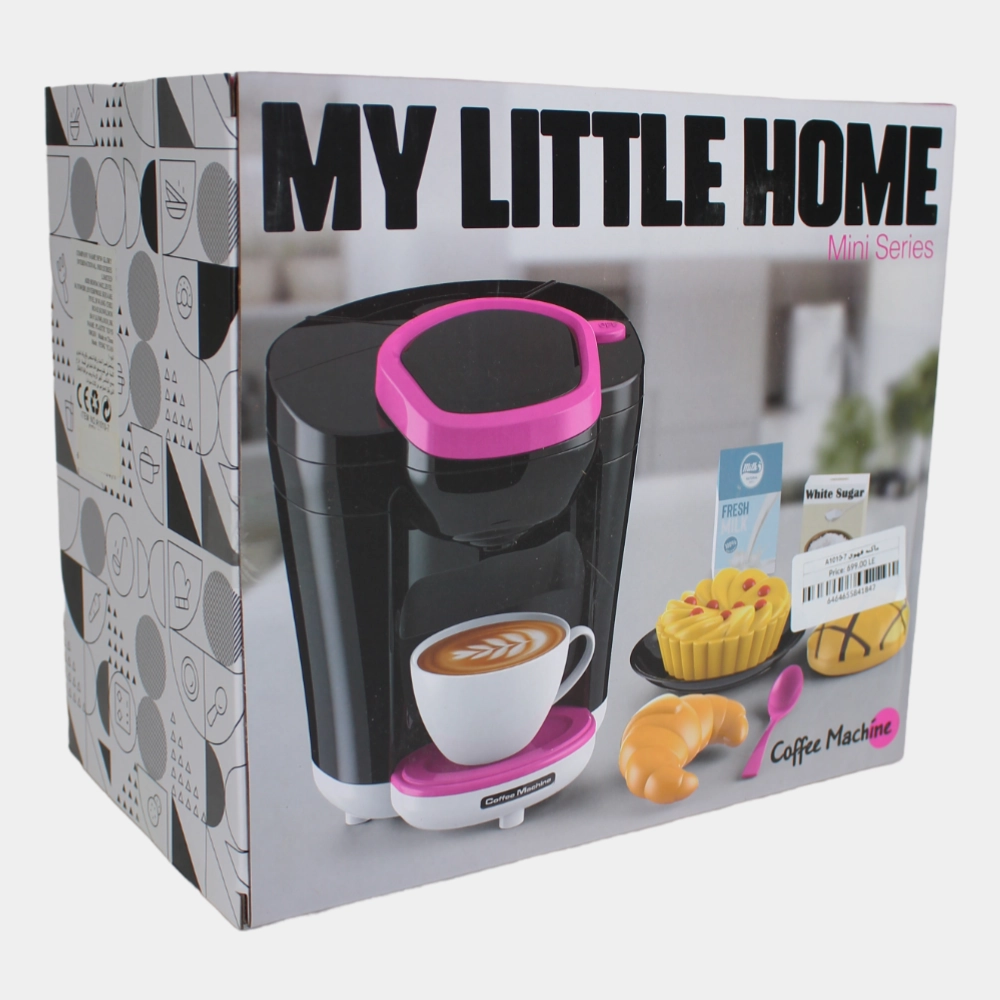 Coffee Machine Kitchen Toy  Black/Pink