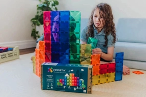 Connetix magnetic tiles Rainbow Rectangle 18 piece
