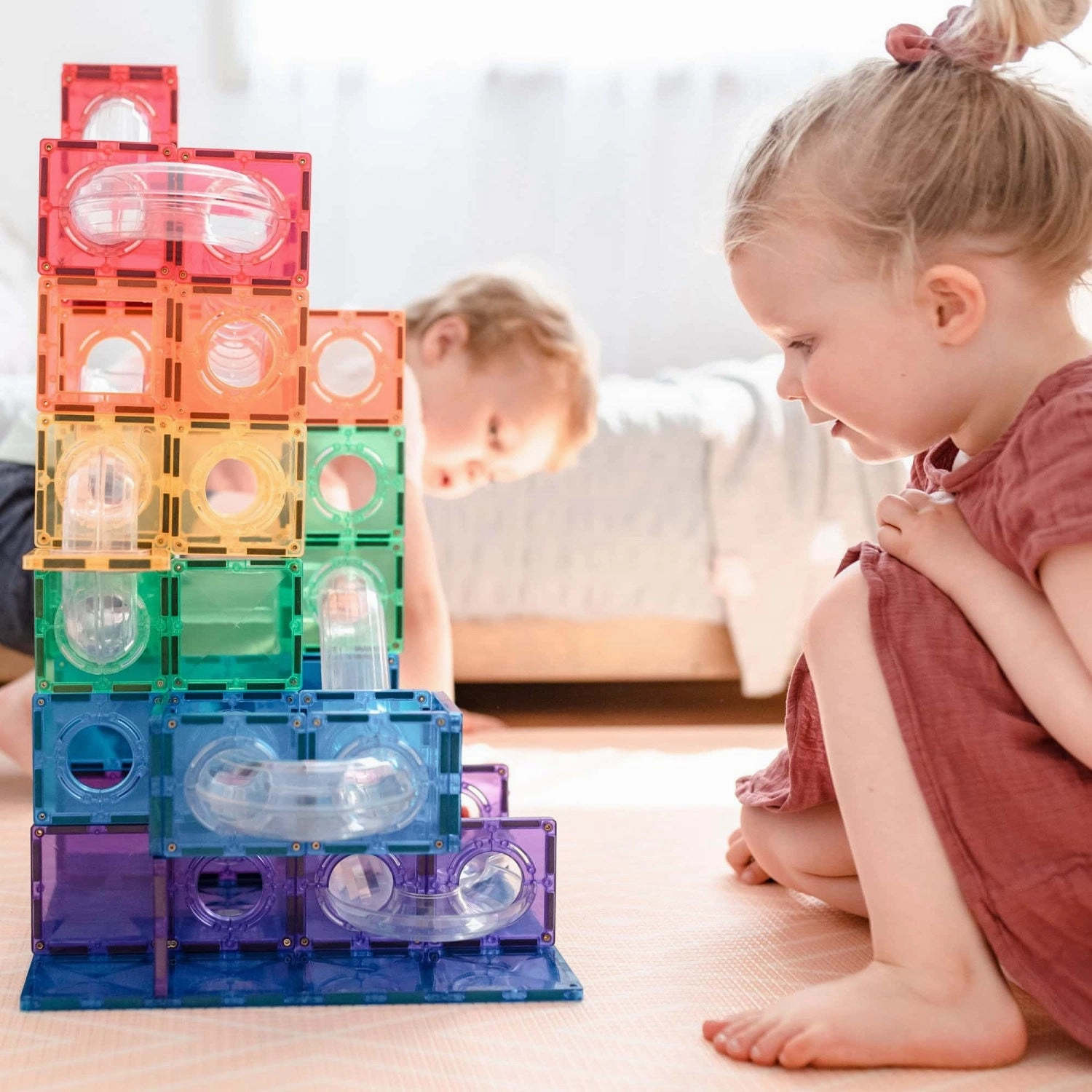 Connetix Rainbow Ball Run Pack 92 Pieces