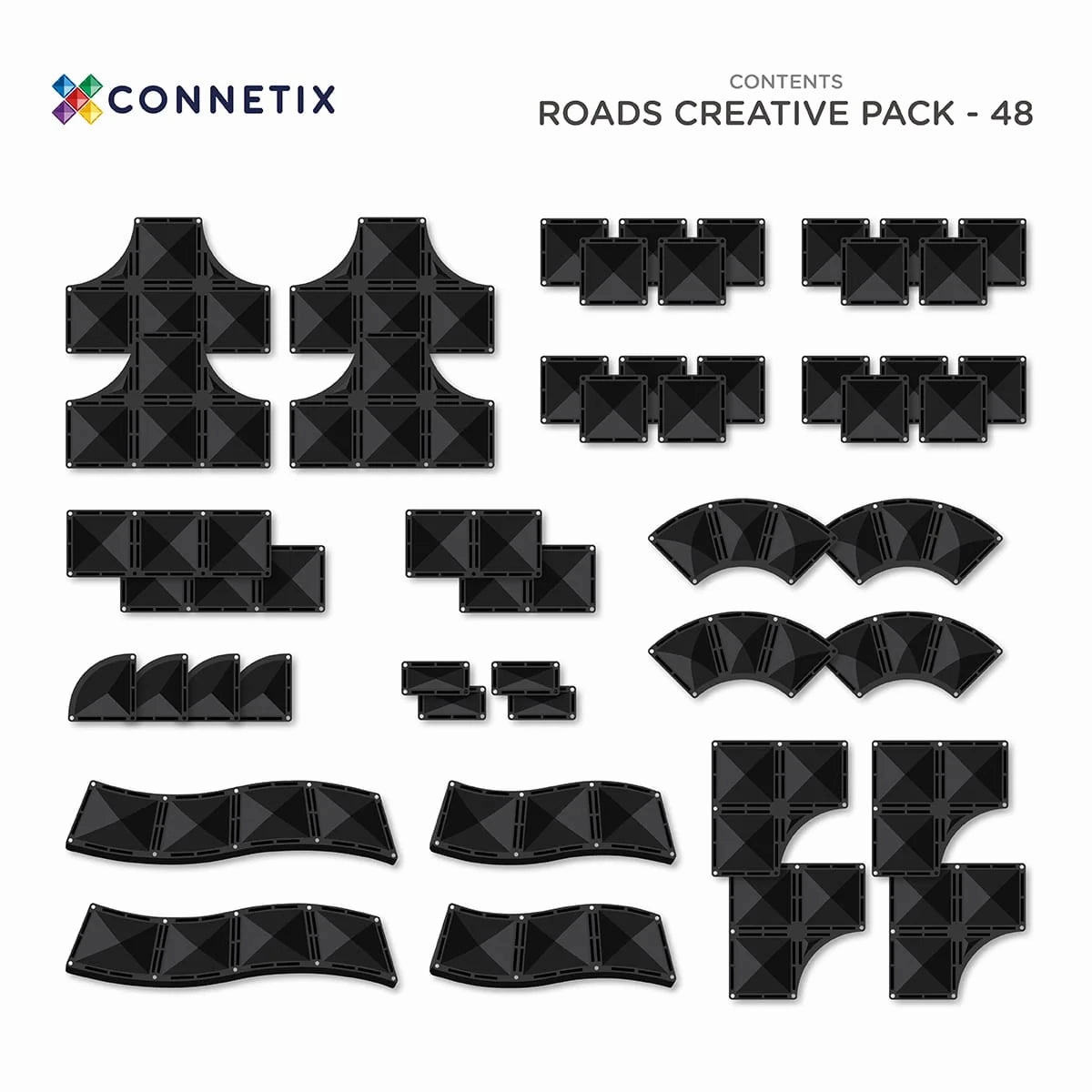 Connetix Roads Creative Pack 48 pieces