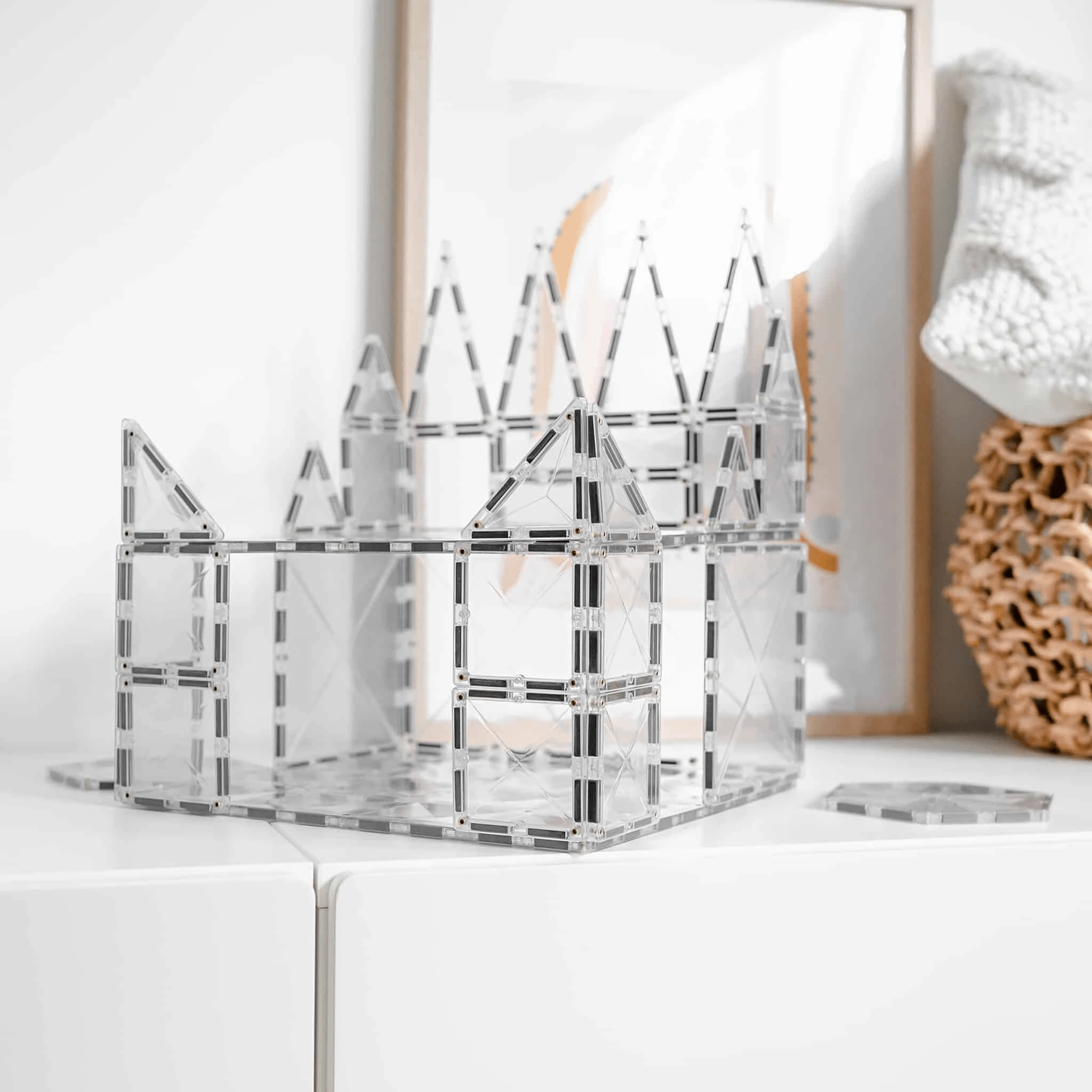 Connetix Tiles Clear Base Plate Pack 2 pc