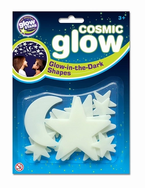 Cosmic Glow Moon and Stars
