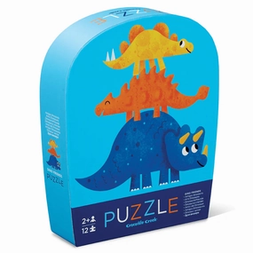 Crocodile Creek Mini Puzzle 12 pc - Dino Friends