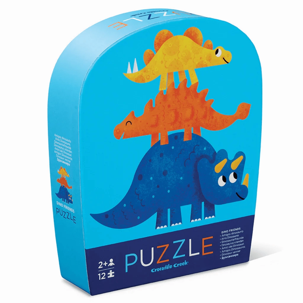 Crocodile Creek Mini Puzzle 12 pc - Dino Friends