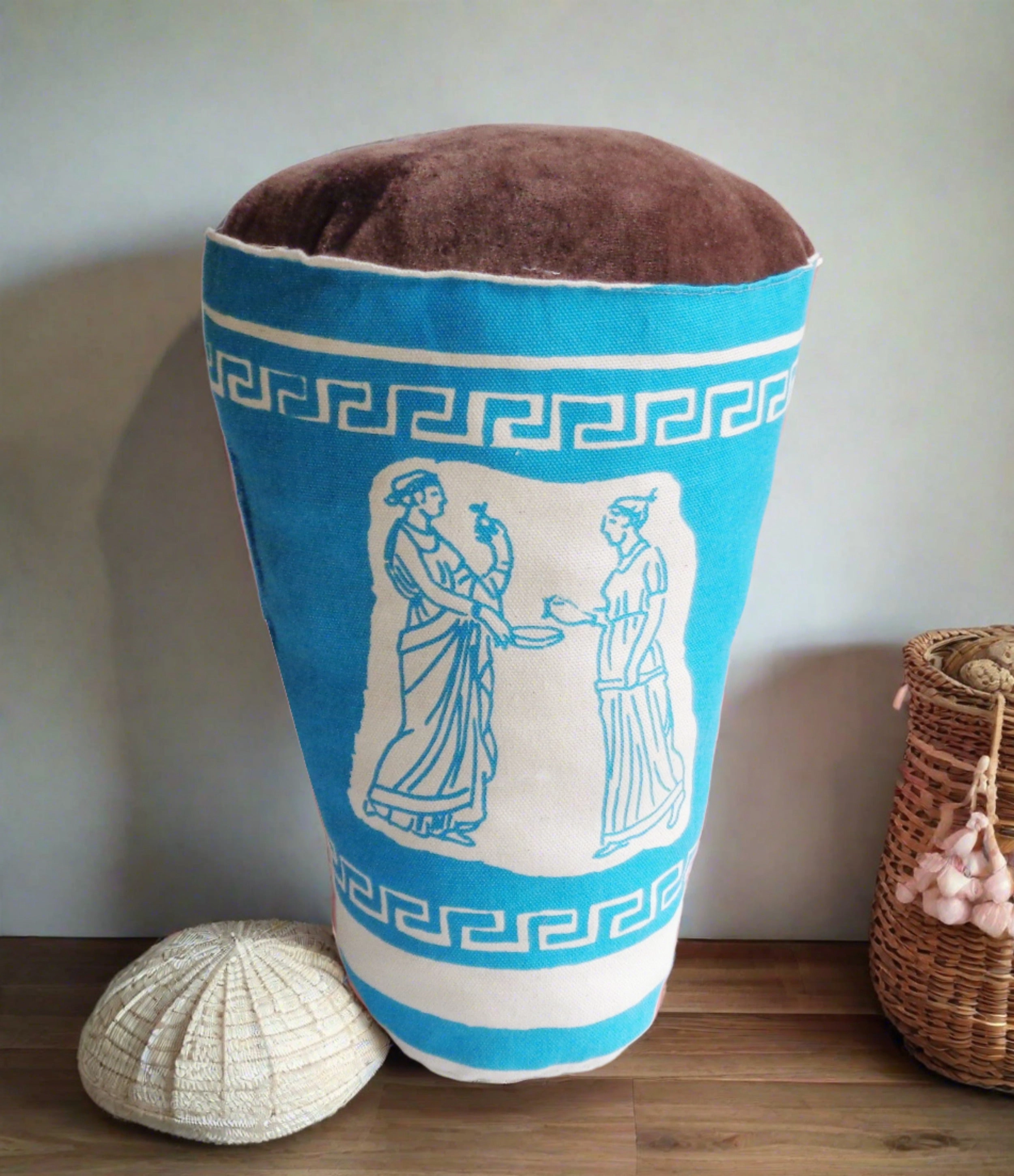 Cushion - Oversized New york greek coffee cup