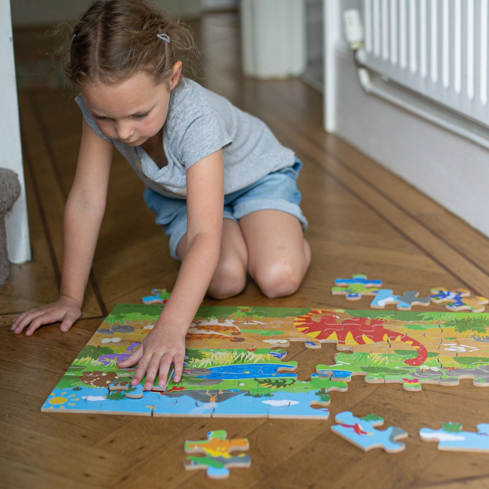 Dawn of the Dinosaur Floor Puzzle (48 piece)