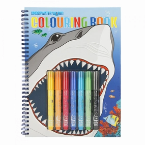 Depesche Dino World Colouring Book Set Underwater