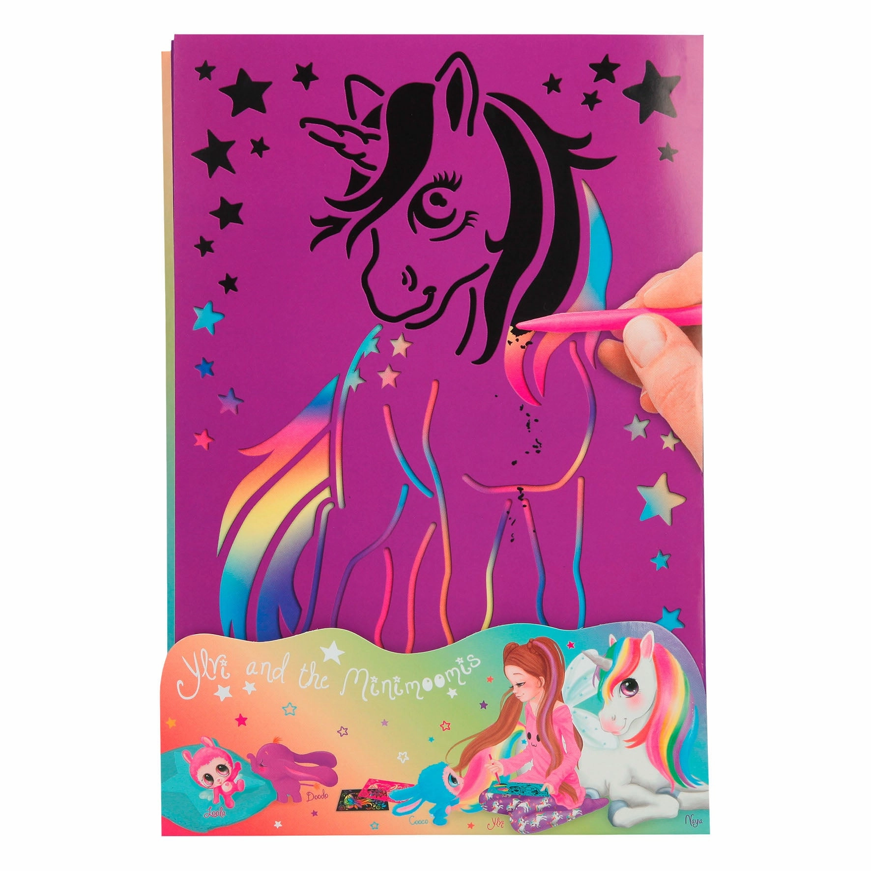 Depesche Ylvi's Rubb Off Card With Cardboard Stencil