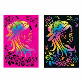 Depesche Ylvi's Rubb Off Card With Cardboard Stencil
