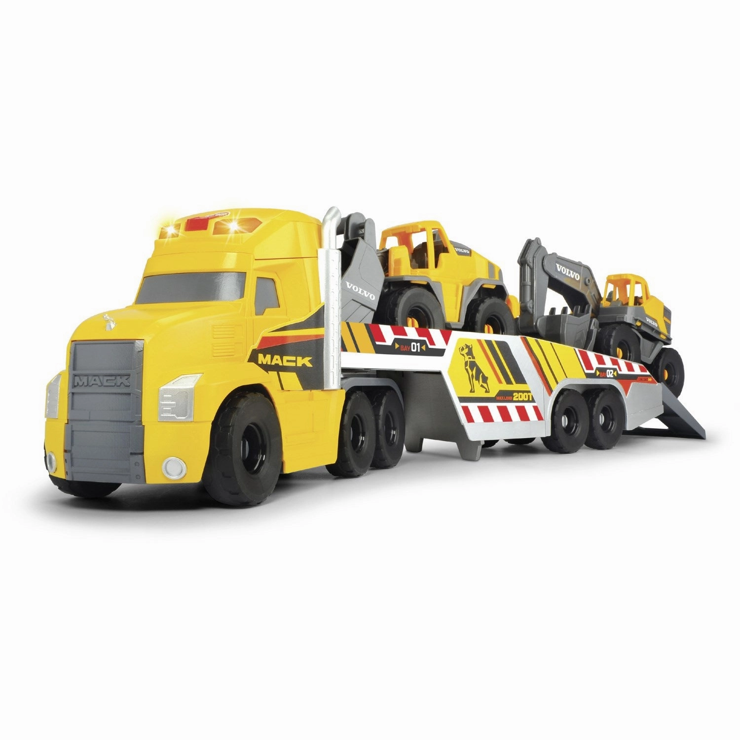 Dickie Toys Mack/Volvo Truck With Vehicles