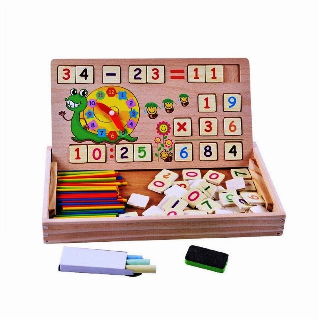 Digital Alphabet Learning Box Educational Wooden Toy