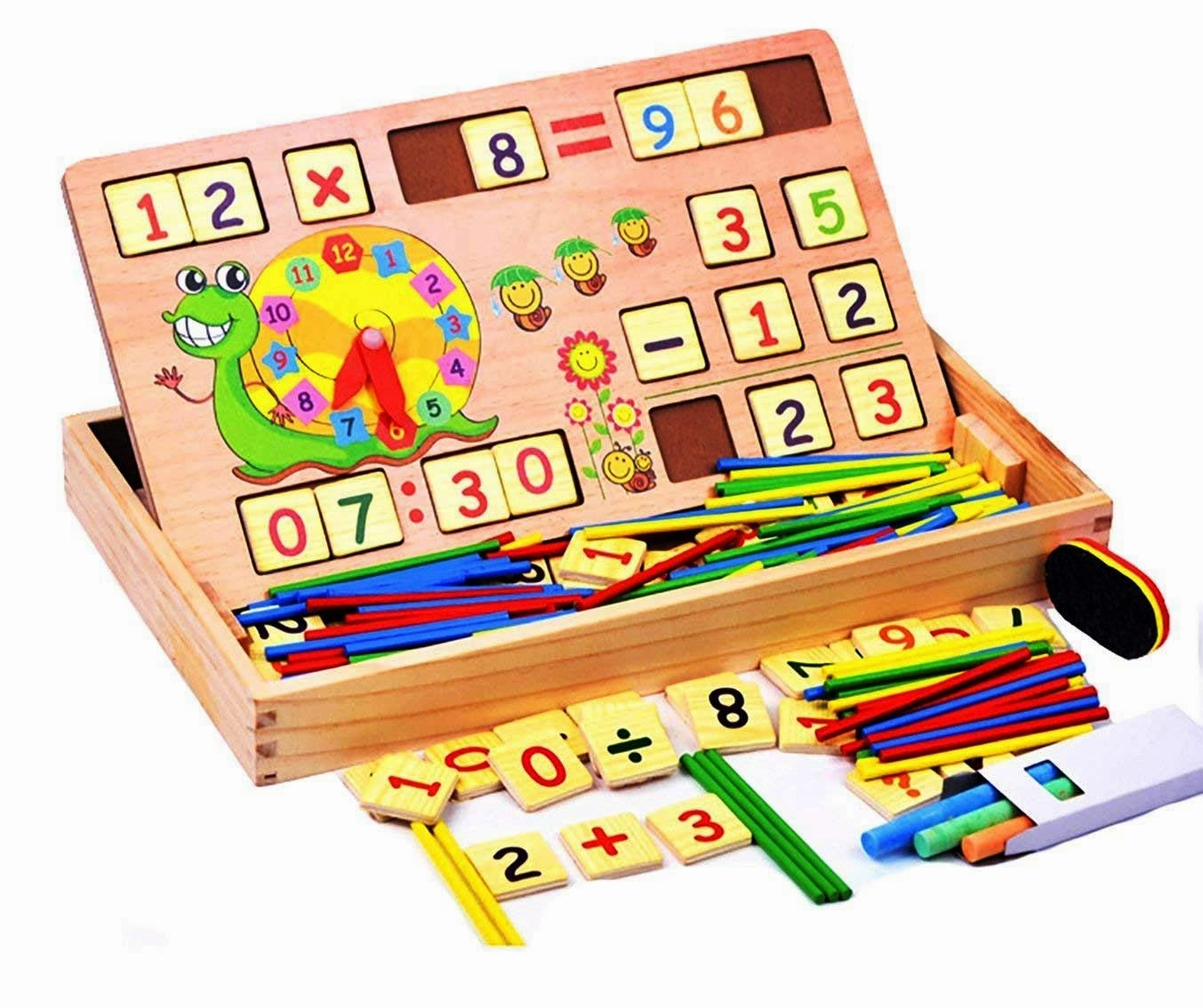 Digital Alphabet Learning Box Educational Wooden Toy