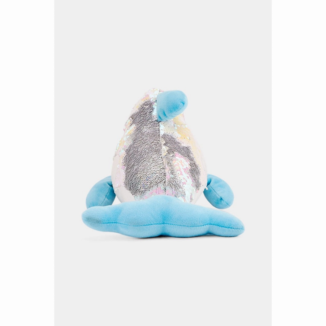 Dimian Stella Whale Story Telling Interactive Soft Toy for Kids age 3Y  - 36 Cm (Silver)