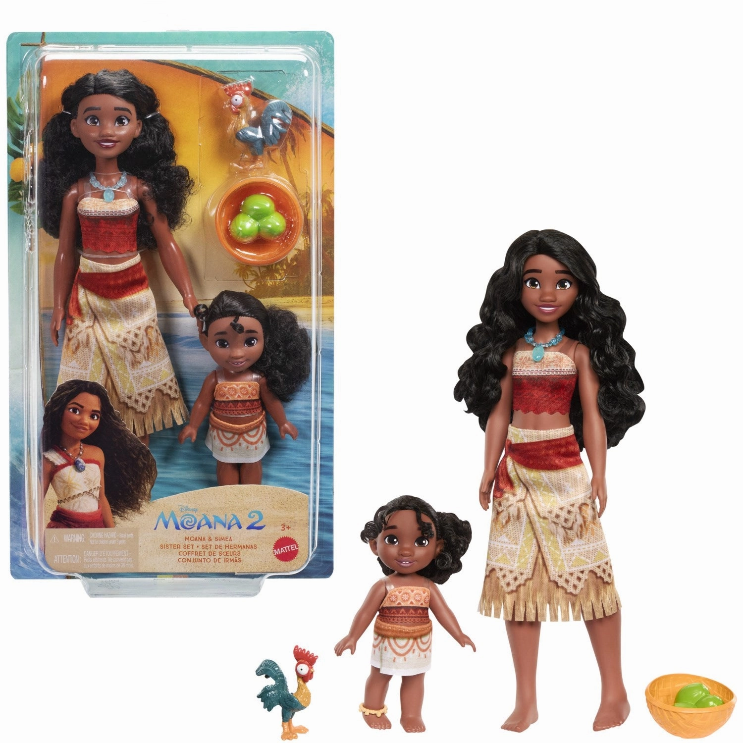 Disney Vaiana 2 Fashion Doll Moana & Simea 2-Pack