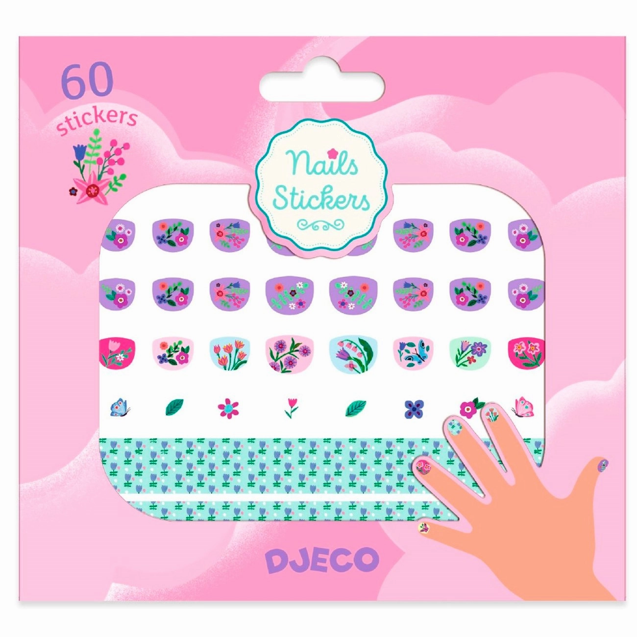 Djeco Nail Stickers Small Flowers