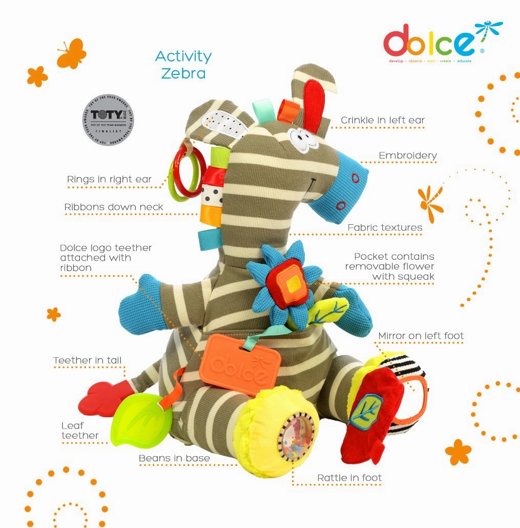 Dolce Toys Activity Zebra