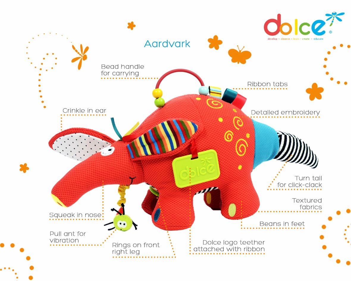 Dolce Toys Baby Antbear