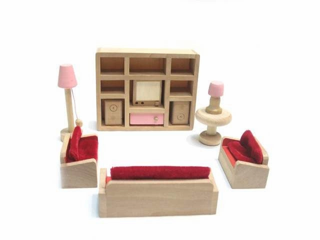 Dolls House Furniture Lounge Set