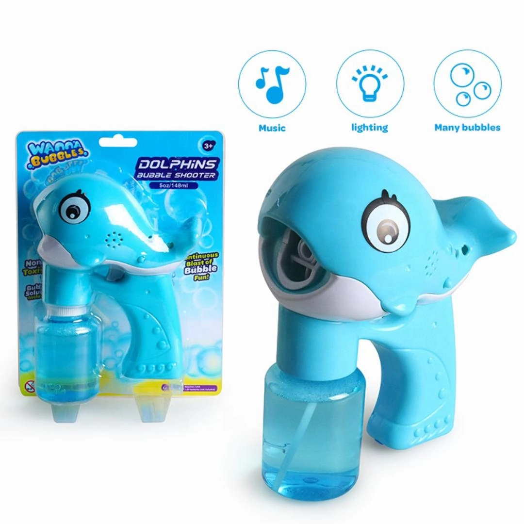 Dolphin Bubble Gun With Light