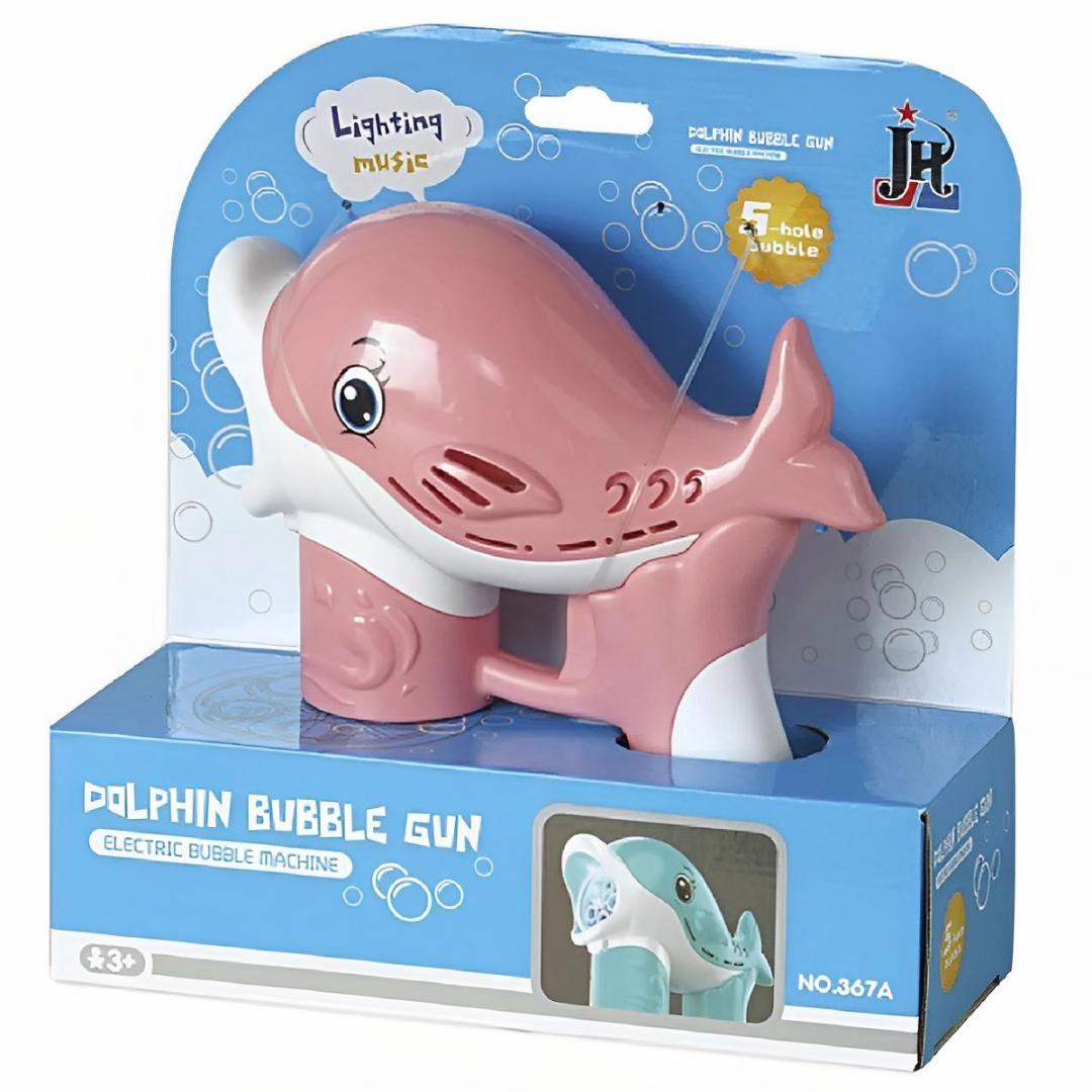 Dolphin Bubble Gun With Light