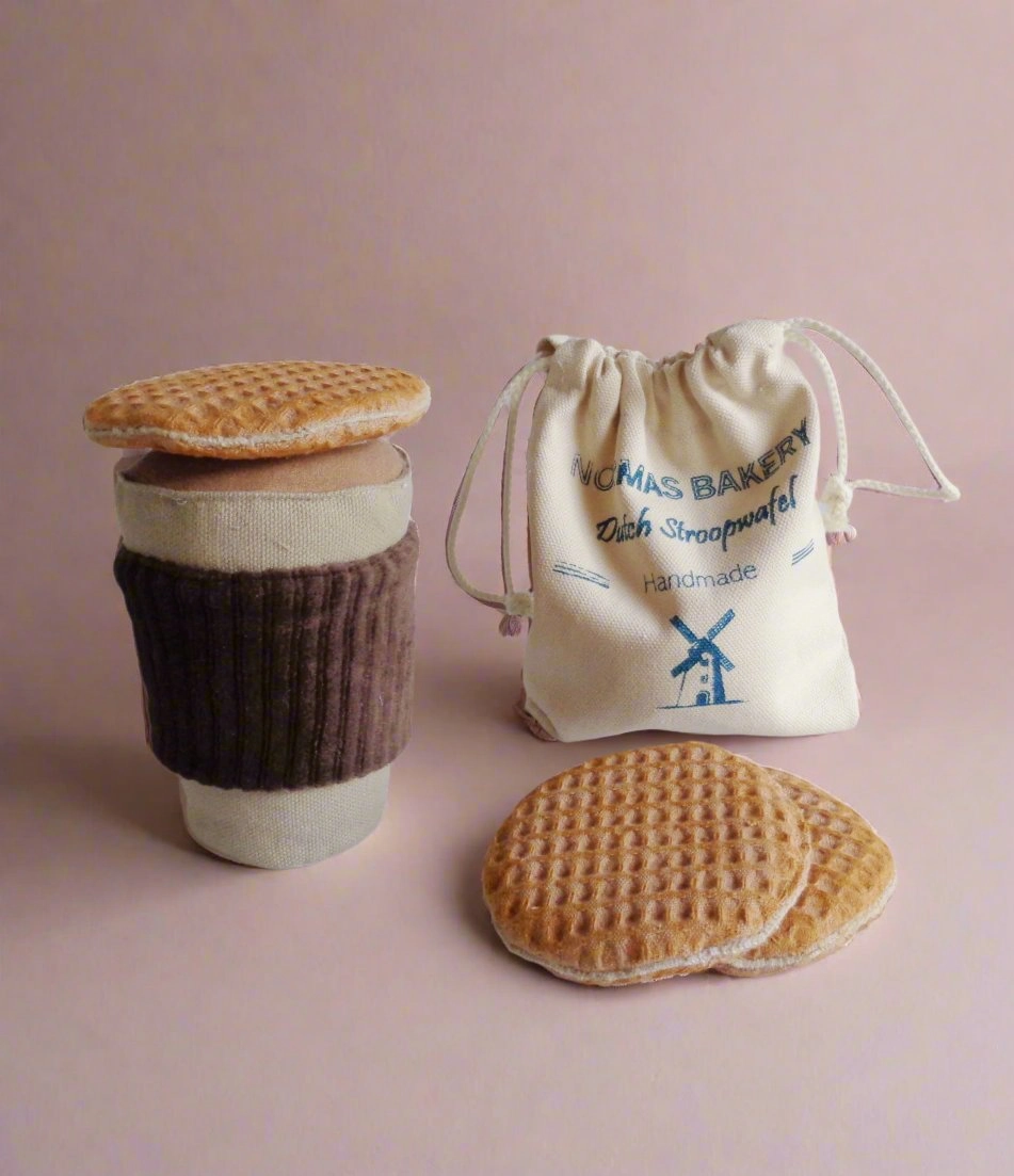 Dutch syrup waffles and cappuccino -  5 piece