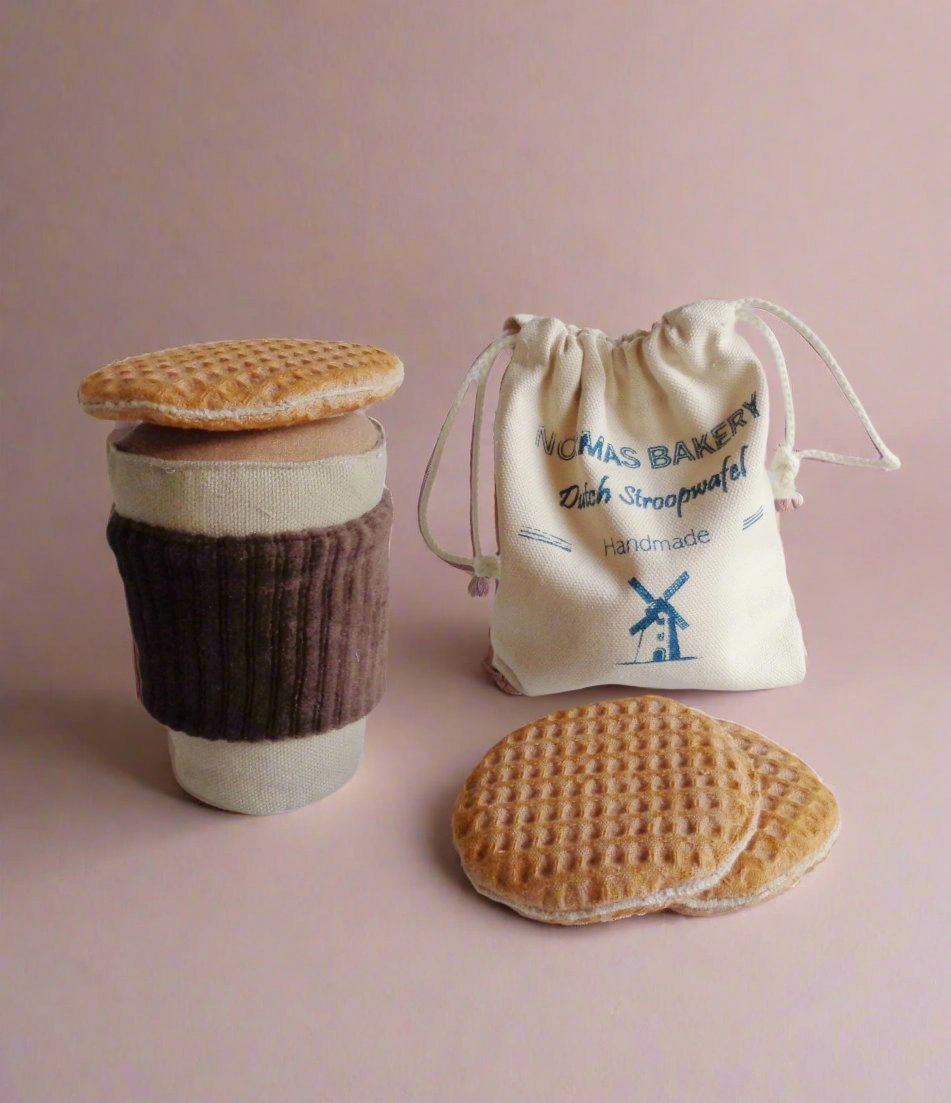 Dutch syrup waffles and cappuccino -  5 piece