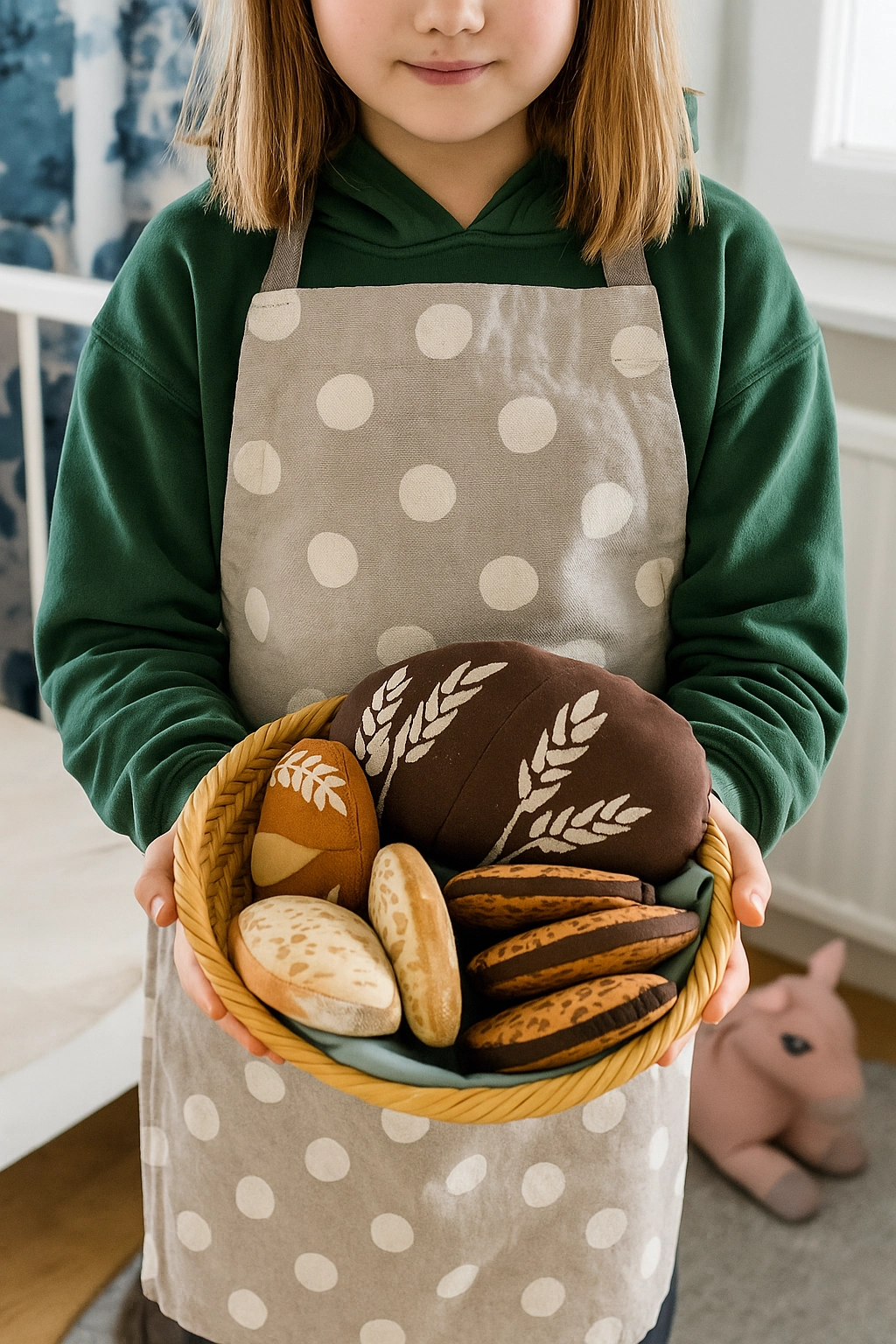 Eco-Friendly Play Food  Rye Bread Slices (2 Pieces)