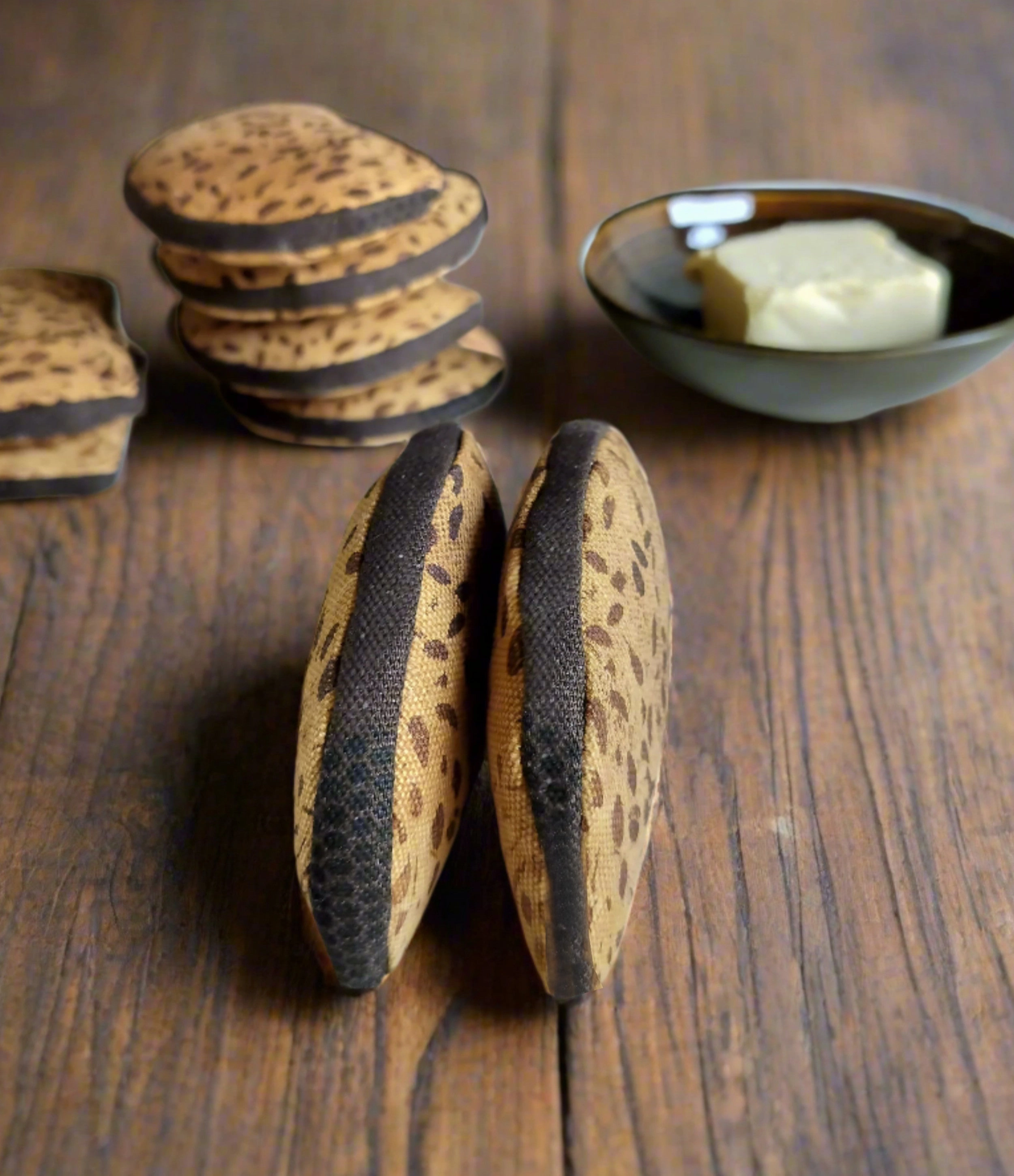 Eco-Friendly Play Food  Rye Bread Slices (2 Pieces)