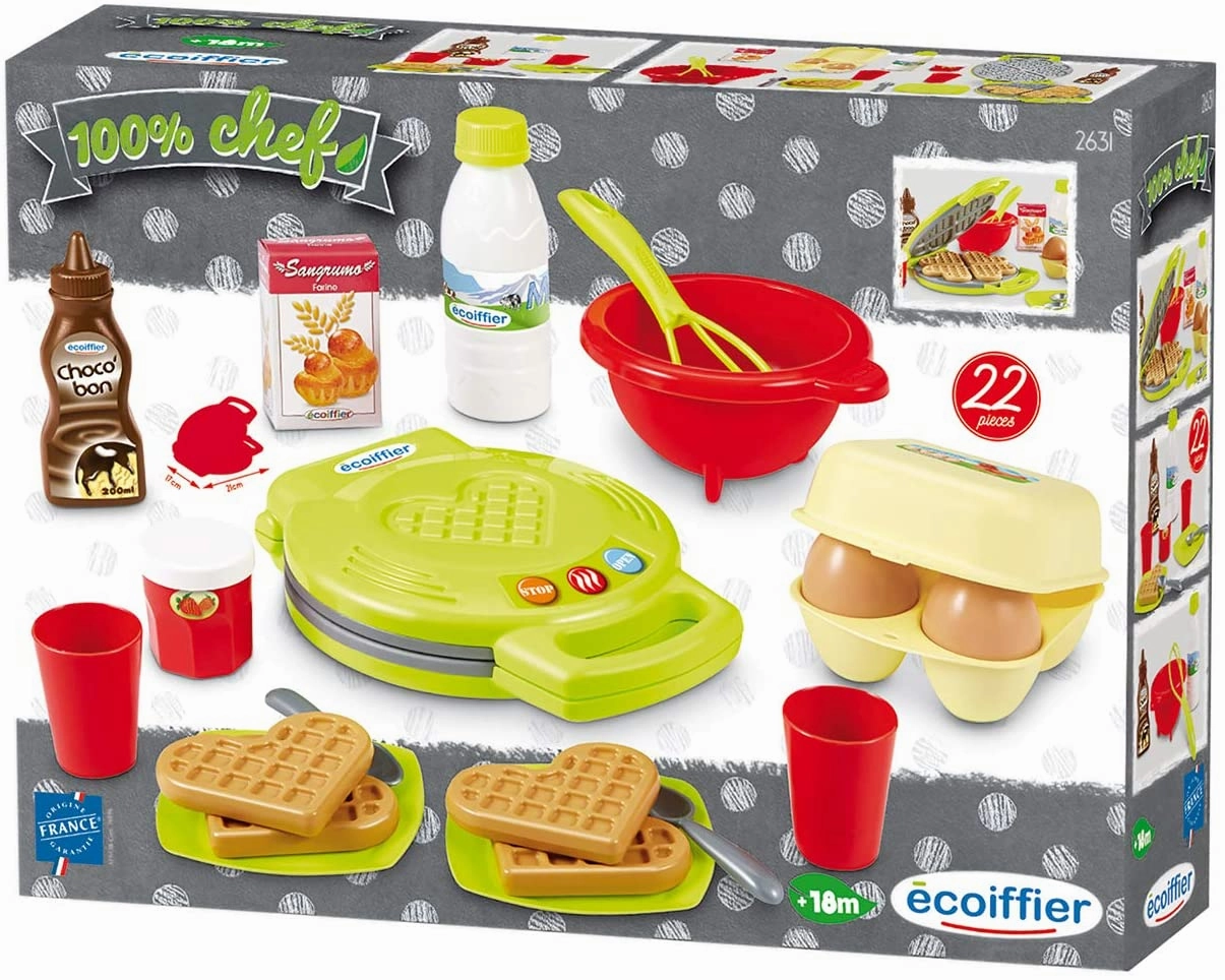 ECOIFFIER - 100% CHEF WAFFLE MAKER SET 22PCS