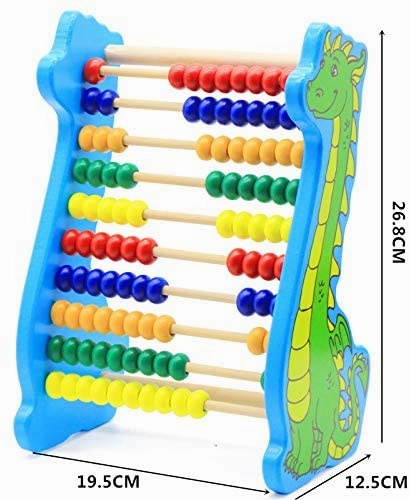 Educational Dinosaur Calculation Frame Wooden