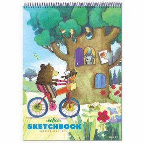 eeBoo Bear on Bicycle Sketchbook