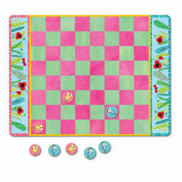 eeBoo Fairy Checkers Magnetic Game