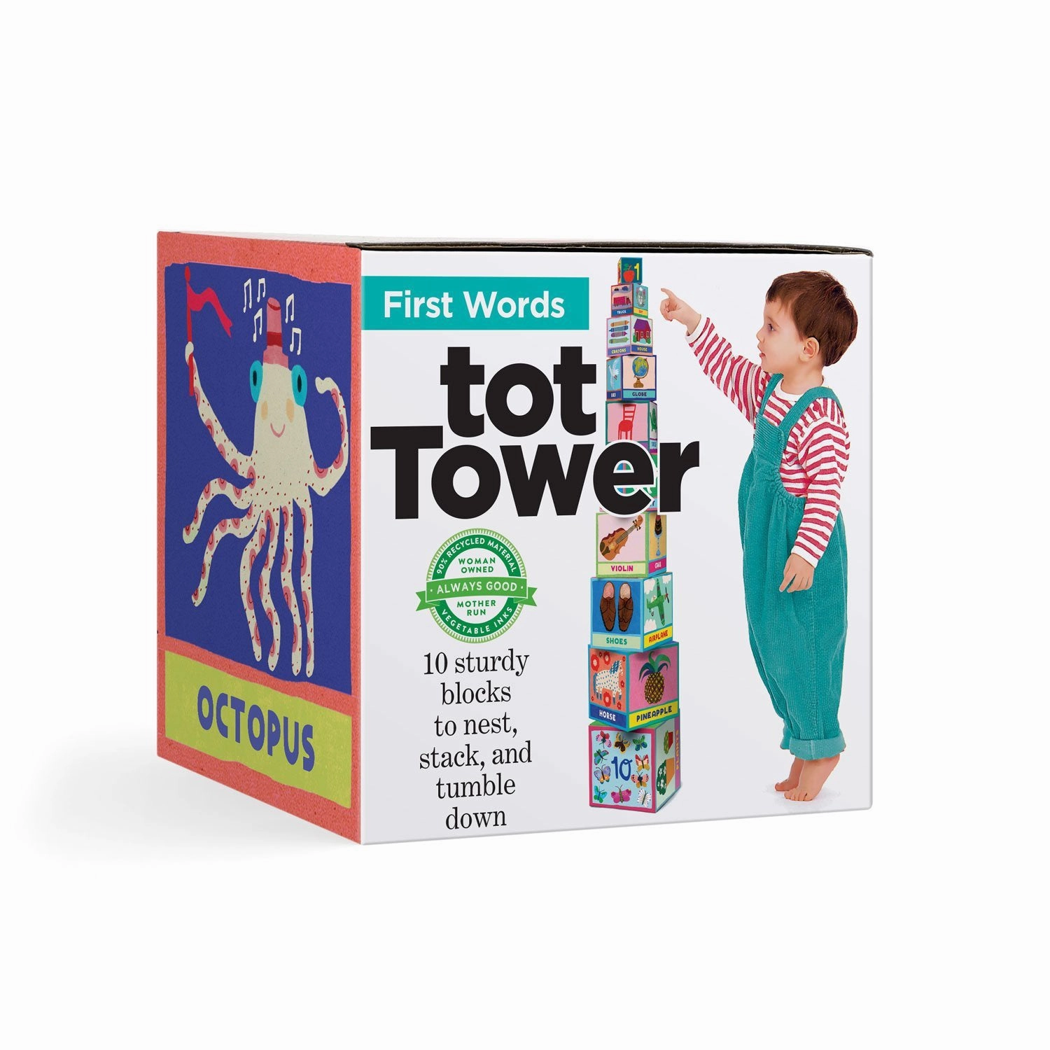 eeBoo First Words Tot Tower